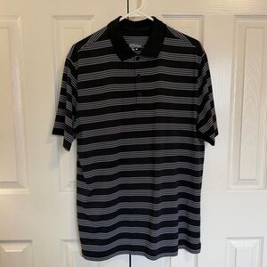 Nike Golf Polo - black and grey stripe